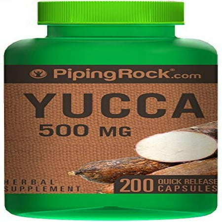 UPC 840994109934 product image for Piping Rock Yucca Root 500 mg 100 Quick Release Capsules Herbal Supplement | upcitemdb.com