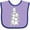 Lavender and Purple, variant on Inktastic Kawaii Westie Stack Boys or Girls Baby Bib