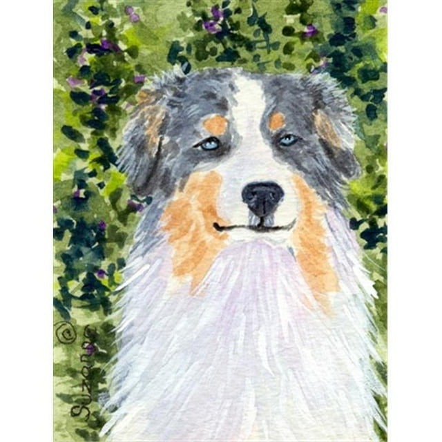 28 x 40 in. Australian Shepherd House Size Canvas Flag