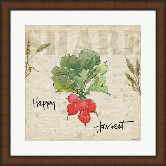 Farmers Feast Harvest II by Anne Tavoletti, Framed Wall Art, 19.75W x 19.75H