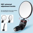 thumbnail image 2 of Handlebar End Bike Mirror 360°Safe Rearview Mirror Shockproof Convex Mirror  for Most Mountain Road Bikes, 2 of 7