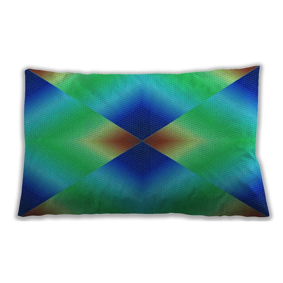 Ahgly Company Outdoor Rectangular Contemporary Lumbar Throw Pillow, 13 inch by 19 inch