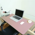 thumbnail image 4 of Shanna Desk Pad Office Desk Mat Non-Slip PU Leather Desk Blotter,Laptop Mouse Pad,Waterproof Desk Writing Pad for Office and Home (Pink+Silver, 31.5" x 15.7"), 4 of 6