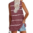 thumbnail image 3 of TrendVibe365 Womens Tank Tops Loose Fit Summer Tunic Stripe Shirts Sleeveless Tees Blouse V Neck Tshirts Loose Fit Pullovers Outfits, 3 of 4