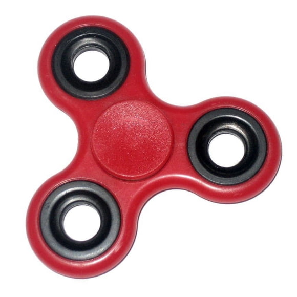 KuKu Fidget Hand Finger Spinner Toy - Red (For Kids, Adult, Anxiety, Stress Relief , Desk)