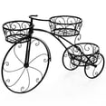thumbnail image 5 of Topbuy Tricycle Metal Plant Stand Flower Pot Cart Holder Ideal for Home Garden Patio, 5 of 6