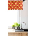 thumbnail image 3 of Ambesonne Stars Window Valance, Pop Art Style Comic Motifs, 54" X 18", Yellow Vermilion, 3 of 3