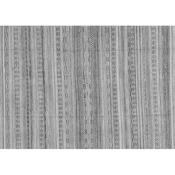 Ahgly Company Indoor Rectangle Abstract Gray Modern Area Rugs, 2' x 3'