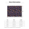 thumbnail image 5 of Uemuo Lavender Flowers Printed Throw Blanket for Couch, Fluffy Fuzzy Blankets for Bed, Sofa, Cozy Flannel Faux Fur Blanket-80"x60", 5 of 6