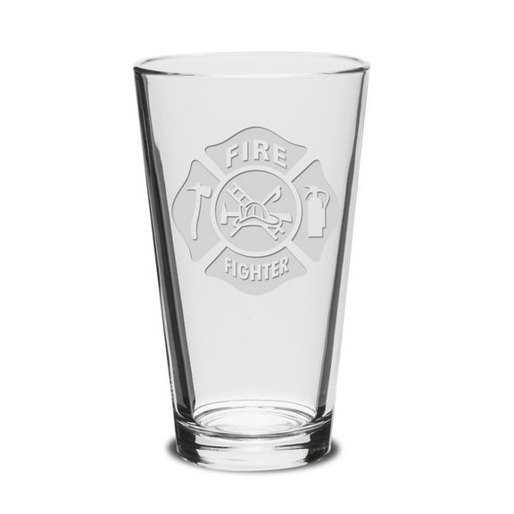 Firefighter 16 OZ Classic Pub Glass