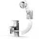 thumbnail image 1 of Juego de cabezal de ducha para lavabo, ducha de mano para baño, ducha de mano para lavabo, manguera telescópica de 2 m, perfecto para lavar el cabello o limpiar el fregadero (blanco), 1 of 5