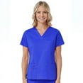 thumbnail image 2 of Blossom by Maevn Women's V-Neck 3 Pocket Solid Scrub Top, 2 of 8