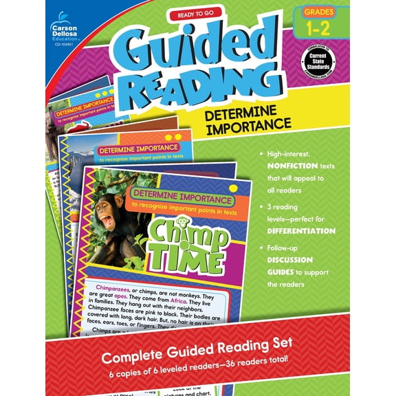 Pre-Owned Ready to Go Guided Reading: Determine Importance, Grades 1 - 2 (Paperback) 1483839788 9781483839783
