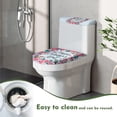 thumbnail image 4 of HELLHERO Mother's Day Toilet Protector Cover with Soft 2 Pack Round Toilet Lid Dust Cover 17"x21" for Adjustable, 4 of 6