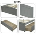 thumbnail image 4 of Gewnee Kids Wood Platform Bed,Twin Size Platform Bed with Headboard and Storage Drawers,Gray, 4 of 7
