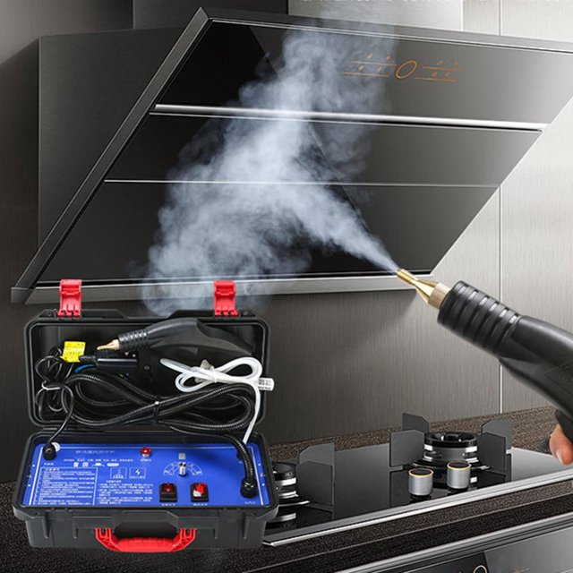 Máquina de limpieza a vapor de alta presión, vaporizador multiusos portátil, sin tanque con 5 tipos de cepillo for el baño del coche de la cocina del hogar(110V-1700W)