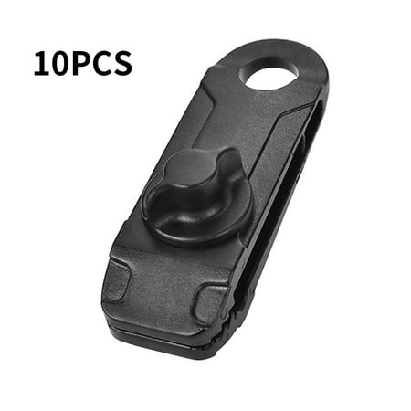 jinsenhg 10Pc Tent Canopy Clip clamp tarp Outdoor Camp Hike kit Awning Canvas Anchor Gripper snap jaw Grip Trap Tighten Tool