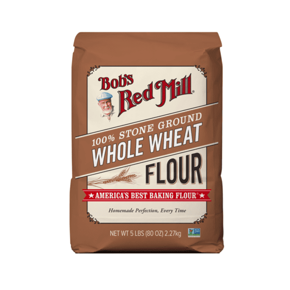 Bob's Red Mill 100% Stone Ground Whole Wheat Flour pack of 2