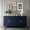 Navy Blue, variant on LJAN 60" Modern Sideboard Buffet Cabinet with 4-Door,Buffet Server With Ample Storage For Living Room, Entryway, Hallway, Office, Kitchen And Dining Room