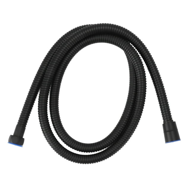 Manguera de ducha de 59 pulgadas, a prueba de explosiones, resistente al calor, flexible, de acero inoxidable, extra larga, para baño, color negro.