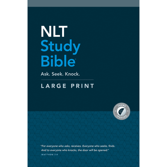 NLT Study Bible Large Print (Red Letter, Hardcover, Indexed), (Hardcover)