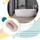 thumbnail image 4 of Billuyoard Limpieza de cocina, baño, inodoro, limpieza de paredes de vidrio, cepillo de baño, mango de plástico, esponja, cepillo inferior para bañera, Suministros de limpieza para el hogar Rosado Billuyoard JJ19233-01, 4 of 6