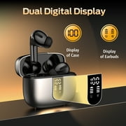 VEATOOL Bluetooth Headphones True Wireless Earbuds 65H Playback Power Display Earphones with Wireless Charging Case IPX7 Waterproof in-Ear Earbuds with Mic for TV Smart Phone Computer Laptop