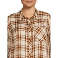 thumbnail image 5 of Terra & Sky Women's Plus Size Button Woven Top, 5 of 6