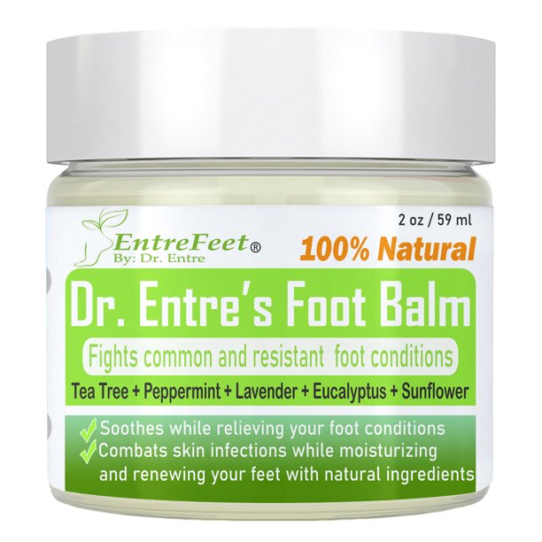 Dr. Entre's Foot Balm Organic Antifungal Foot Cream for Dry Feet