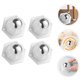 thumbnail image 5 of 4 ruedas giratorias autoadhesivas de 360 grados para muebles del hogar., 5 of 6