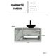 thumbnail image 5 of Gabinete para Baño con Ovalín y Llave Mezcladora, Mueble con Puerta y Cajón, Lavabo Moderno con Almacenamiento, Diseño Minimalista., 5 of 6