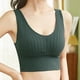 thumbnail image 3 of para mujer cuello en U acolchado Lencería confort Bralette Bra Crop Top Verde jinwen Top corto tipo bralette, 3 of 8