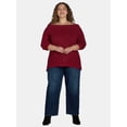 thumbnail image 2 of Time and Tru Women's and Women's Plus Off Shoulder Sweater, Sizes XS-4X, 2 of 5