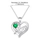 thumbnail image 3 of Collar con Letra de Corazón y Colgante En Forma de Corazón para El Día de La Madre, 3 of 5