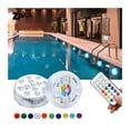 thumbnail image 1 of Submersible LED Lights With RF Remote 13 LED Underwater Led Lights With Magnet IP68 Pool Light For Pond, Shower, Tub,Vase ,Easy to Install, 1 of 6