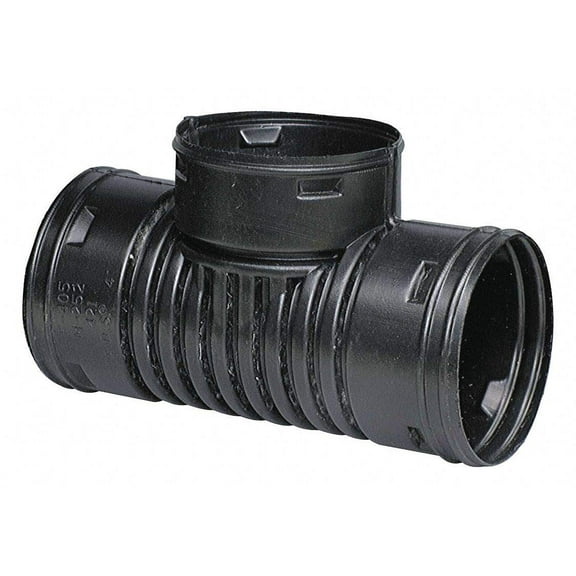 2pcs Corrugated Drain Tee, 3" Pipe Dia.