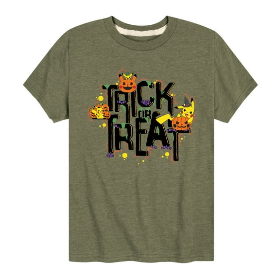 Pokémon - Trick or Treat - Youth Short Sleeve Graphic T-Shirt