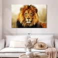thumbnail image 2 of Elephant Stock Blue Eyed Lion Wall Art - Horizontal Canvas Wall Art - Living Room Wall Decor - Animal Canvas - Orange And Brown Decor - 48" x 32", 2 of 8