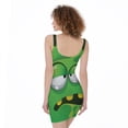 thumbnail image 2 of Halloween Frankenstein Face Print Sleeveless Bodycon Dress, Halloween Decorative Fashion Summer Maxi Dress For Women, 2 of 4