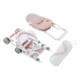 thumbnail image 4 of Olivia's Little World Polka Dot Princess Baby Doll 3pc Nursery Set - Crib, Highchair & Stroller, Pink & Gray, 4 of 11