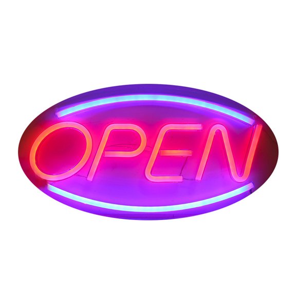 Ultra Bright Neon Open Sign, Remote Controlled Business Announcement Light with Day Or Night Visibility