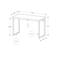 thumbnail image 3 of Computer Desk - 48"L / White / Silver Metal, 3 of 5