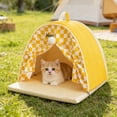 thumbnail image 1 of Cama para mascotas semicerrada, plegable, para exteriores, tienda de campaña para mascotas, a prueba de mosquitos y transpirable, ideal para el verano, apta para uso en interiores y exteriores como zo, 1 of 6