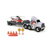 Funrise - Mighty Fleet Titans Flatbed Truck With Helicopter