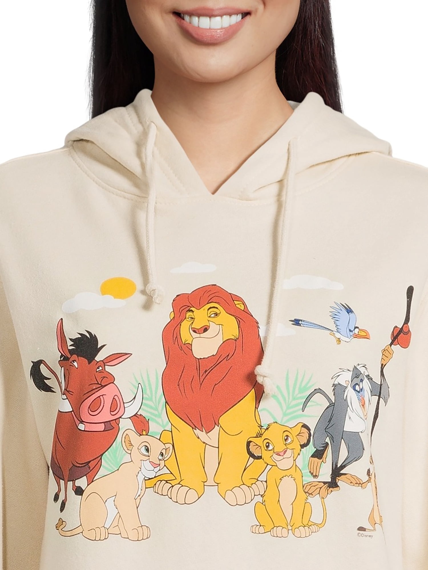 Lion King Women's Hoodie with Long Sleeves, Sizes XS-XXXL