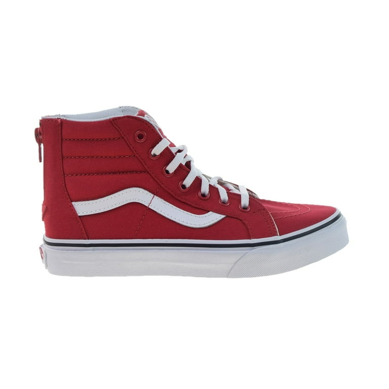 Vans sk8 best sale hi zip red