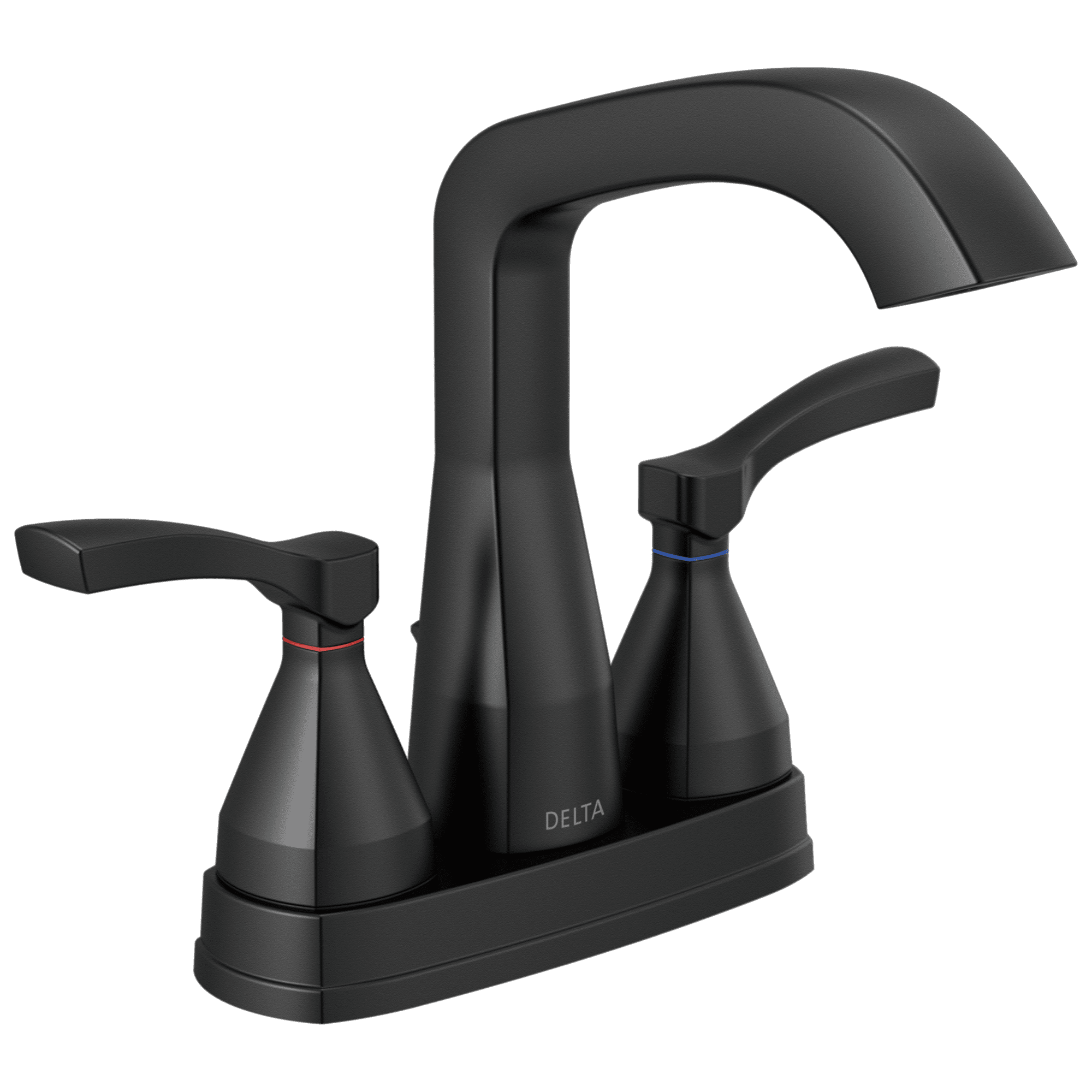 Delta Stryke Centerset Faucet in Matte Black