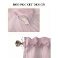 thumbnail image 6 of Pink Bathroom Window Curtain, Modern Abstract Art Ombre Striped Light Filtering Coffee Kitchen Curtains, Bedroom Living Room Curtains 2 Panel 84"x63", 6 of 6