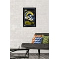 thumbnail image 2 of NFL Los Angeles Rams - Neon Helmet 23 Wall Poster, 14.725" x 22.375" Framed, 2 of 6