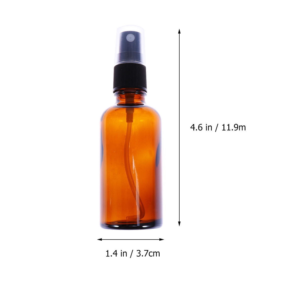 HEMOTON 12pcs 50ml Portable Dispensers Bottle Liquid Bottle Brown Empty Spray Bottle Refillable Mist Bottles for Travel